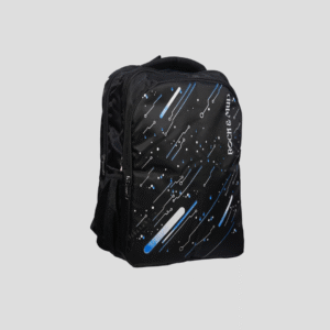 Midnight Blue Streak Line School Backpack