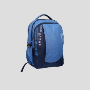 Dual Blue Motion Line School Backpack